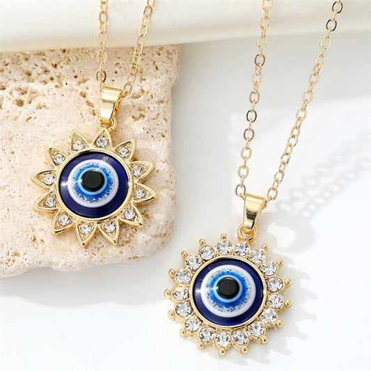 Turkish Eye Necklace | Gold