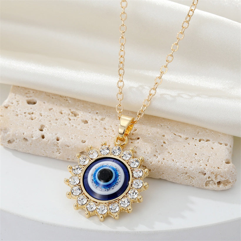 Turkish Eye Necklace | Gold