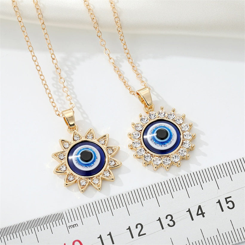 Turkish Eye Necklace | Gold