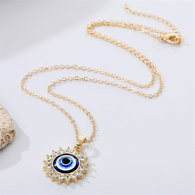 Turkish Eye Necklace | Gold