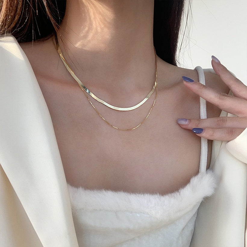 Hip Hop Short Choker Necklace | Gold