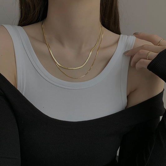 Hip Hop Short Choker Necklace | Gold