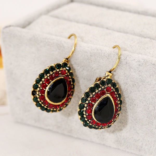 Ethnic Rhinestone Earrings