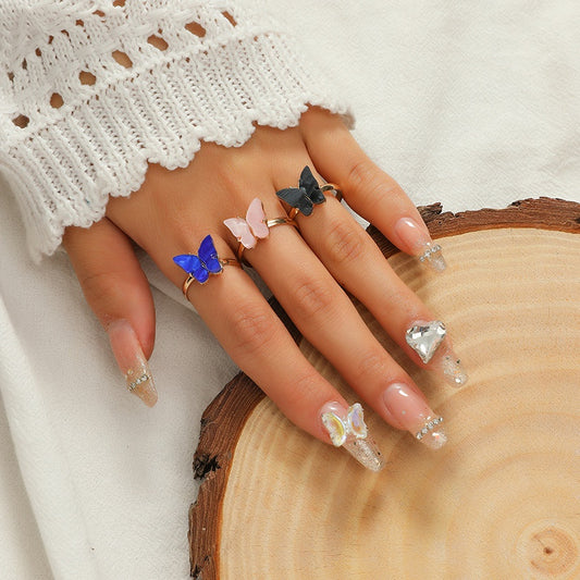 Butterfly Adjustable Ring - 3 colors