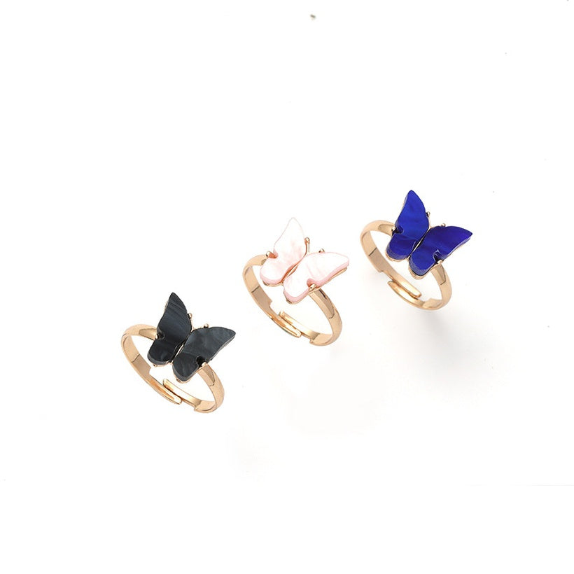 Butterfly Adjustable Ring - 3 colors