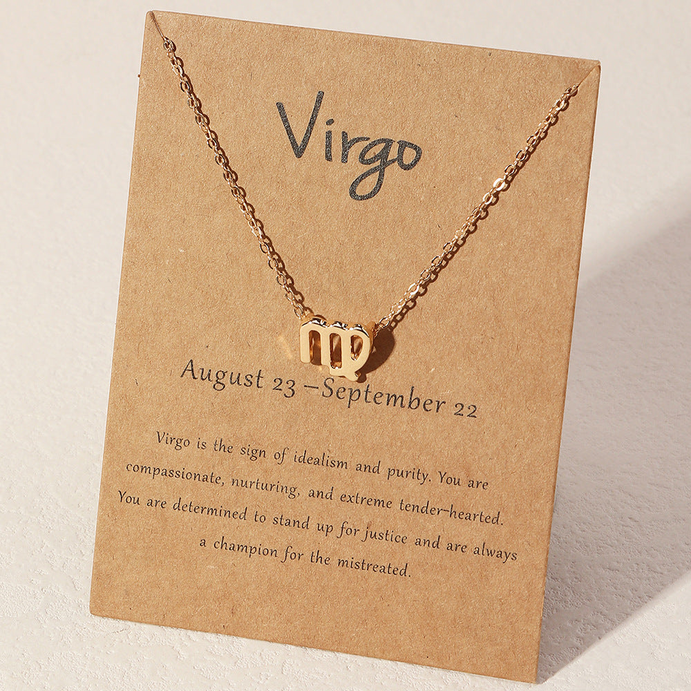 Zodiac Sign Necklaces - Horoscope Necklaces - Gold