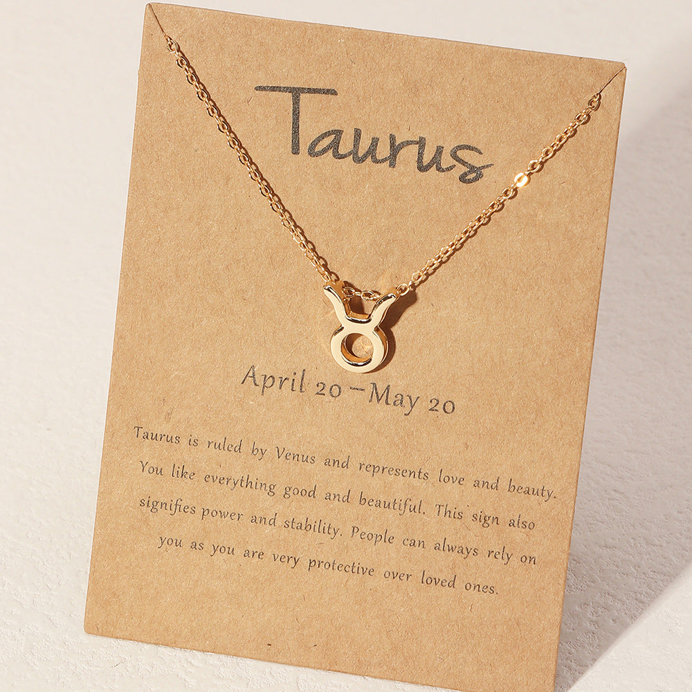 Zodiac Sign Necklaces - Horoscope Necklaces - Gold