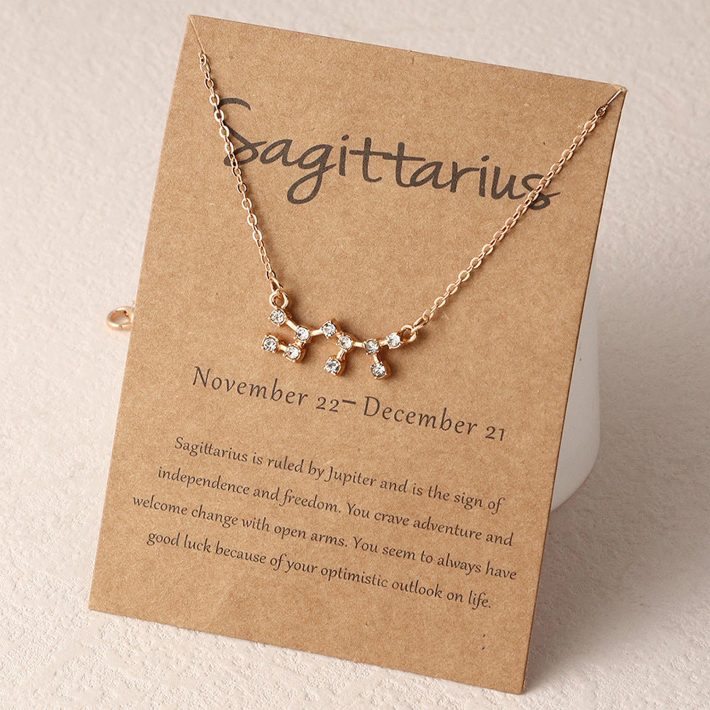 Zodiac Constellations Necklaces - Horoscope Necklaces - Gold