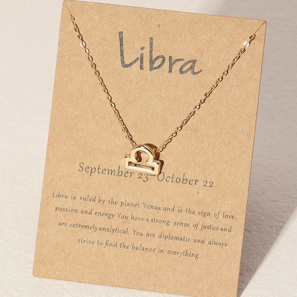 Zodiac Sign Necklaces - Horoscope Necklaces - Gold