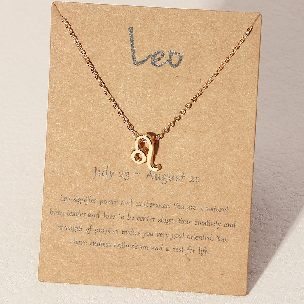 Zodiac Sign Necklaces - Horoscope Necklaces - Gold