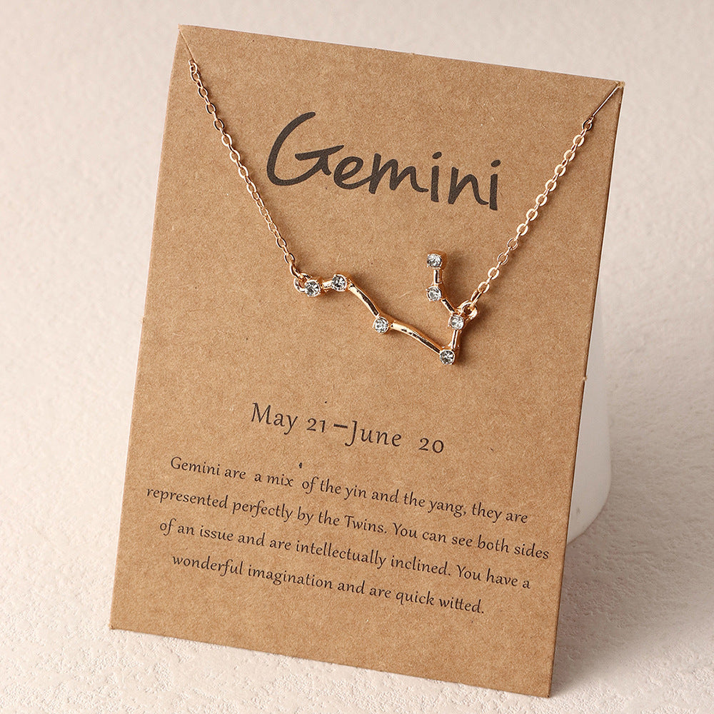 Zodiac Constellations Necklaces - Horoscope Necklaces - Gold