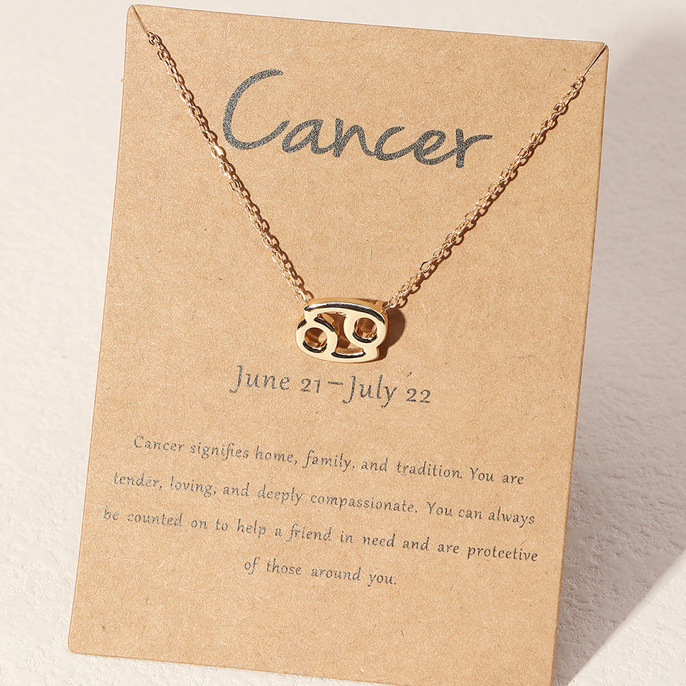 Zodiac Sign Necklaces - Horoscope Necklaces - Gold