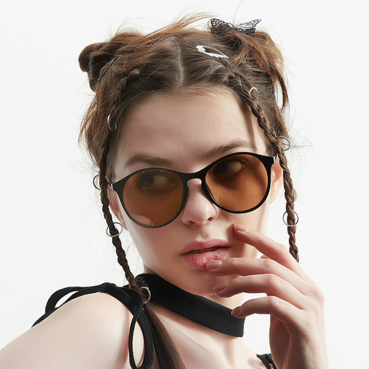 Retro Transparent Round Glasses