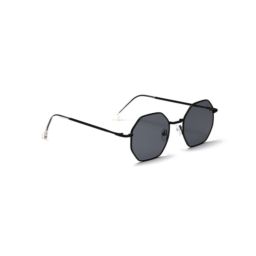 Thin Metal Frame Sunglasses Hexagon