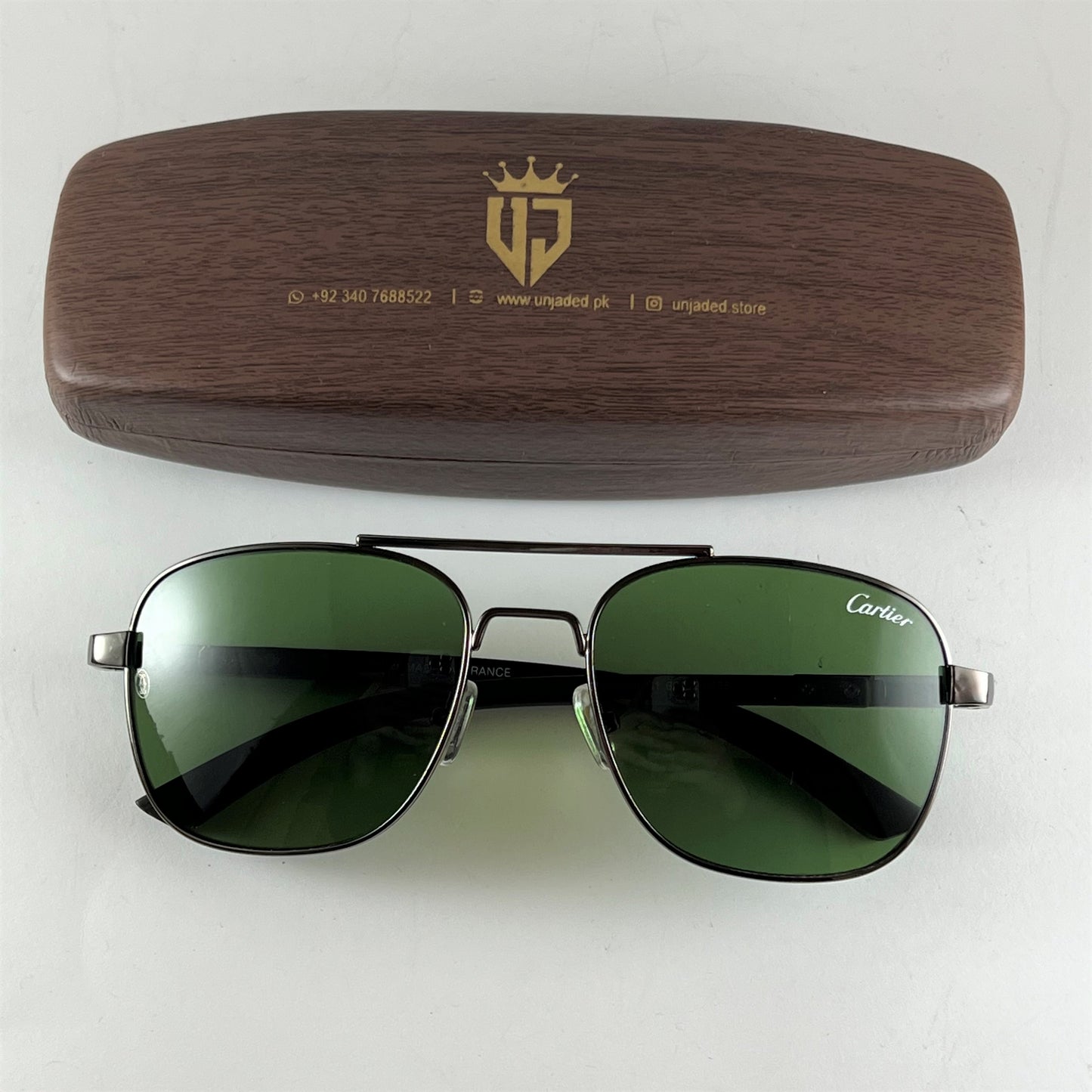 Aviator - Cartier - Gun Metal/Green - T8200589 - Unisex