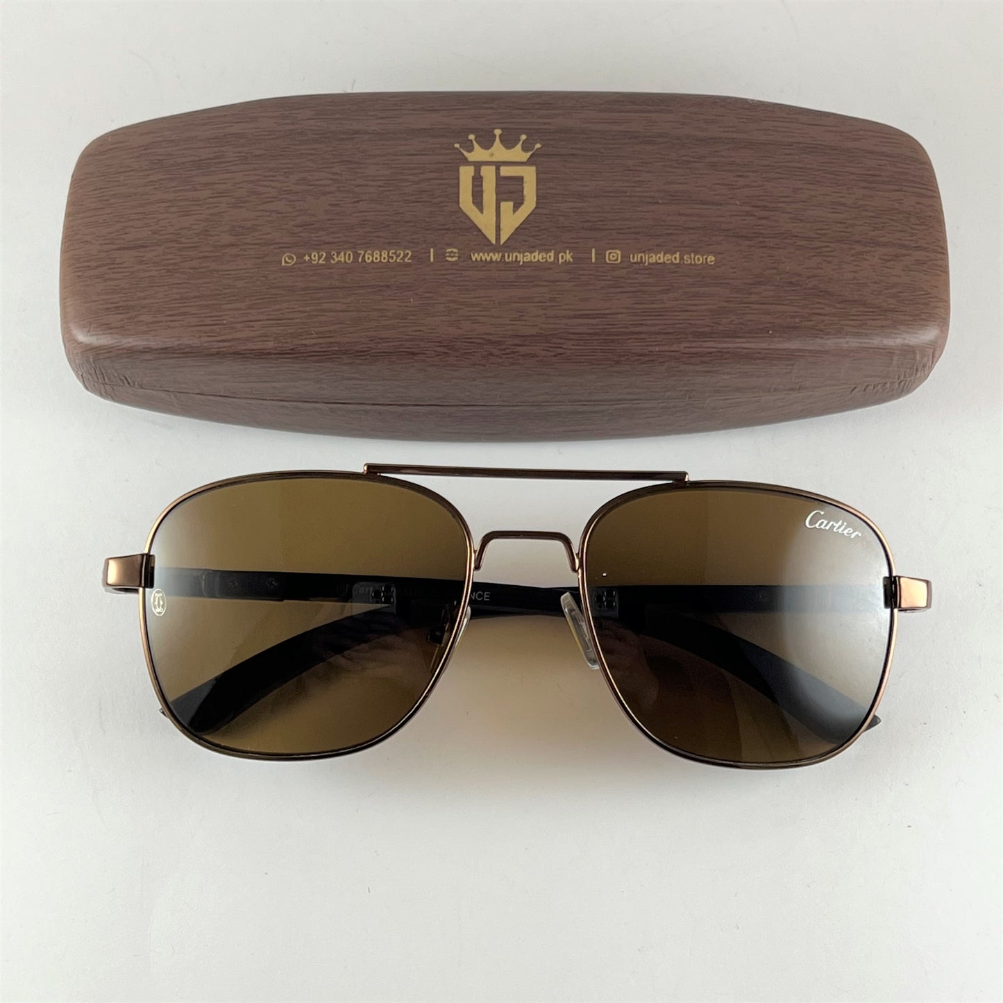 Aviator - Cartier - Brown - T8200589 - Unisex